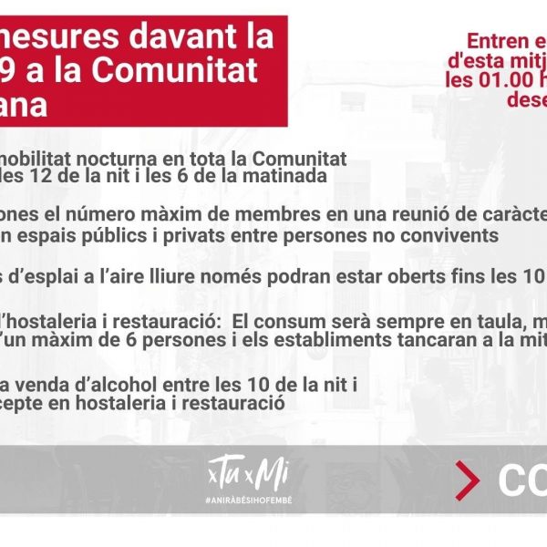 NOVES MESURES FRONT A LA COVID-19