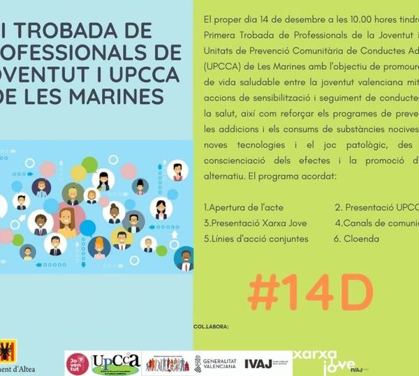 ALTEA PARTICIPA EN LA TROBADA DE PROFESSIONALS DE JOVENTUT I UPCCA DE LES MARINES