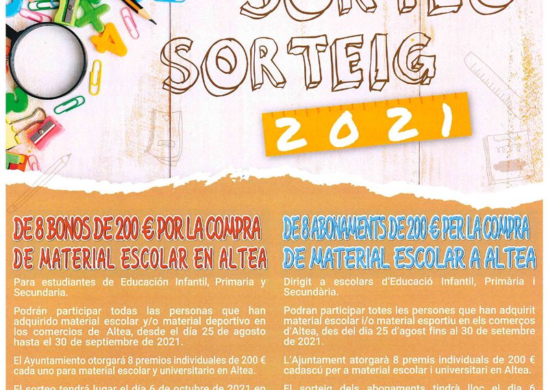L’EDIL MIGUEL DE LA HOZ PRESENTA UNA NOVA CAMPANYA DEL “BO ESCOLAR” QUE ES POSA EN MARXA UN ANY MÉS DES DE LA REGIDORIA DE COMERÇ