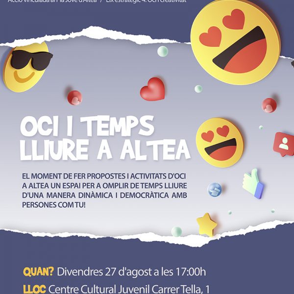 JOVENTUT ANUNCIA QUE EL II FÒRUM JOVE ES CELEBRARÀ A ALTEA EL PRÒXIM 27 D’AGOST