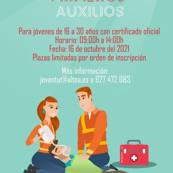 LA REGIDORIA DE JOVENTUT POSA EN MARXA EL 16 D’OCTUBRE LA 9a EDICIÓ DEL CURS DE PRIMERS AUXILIS