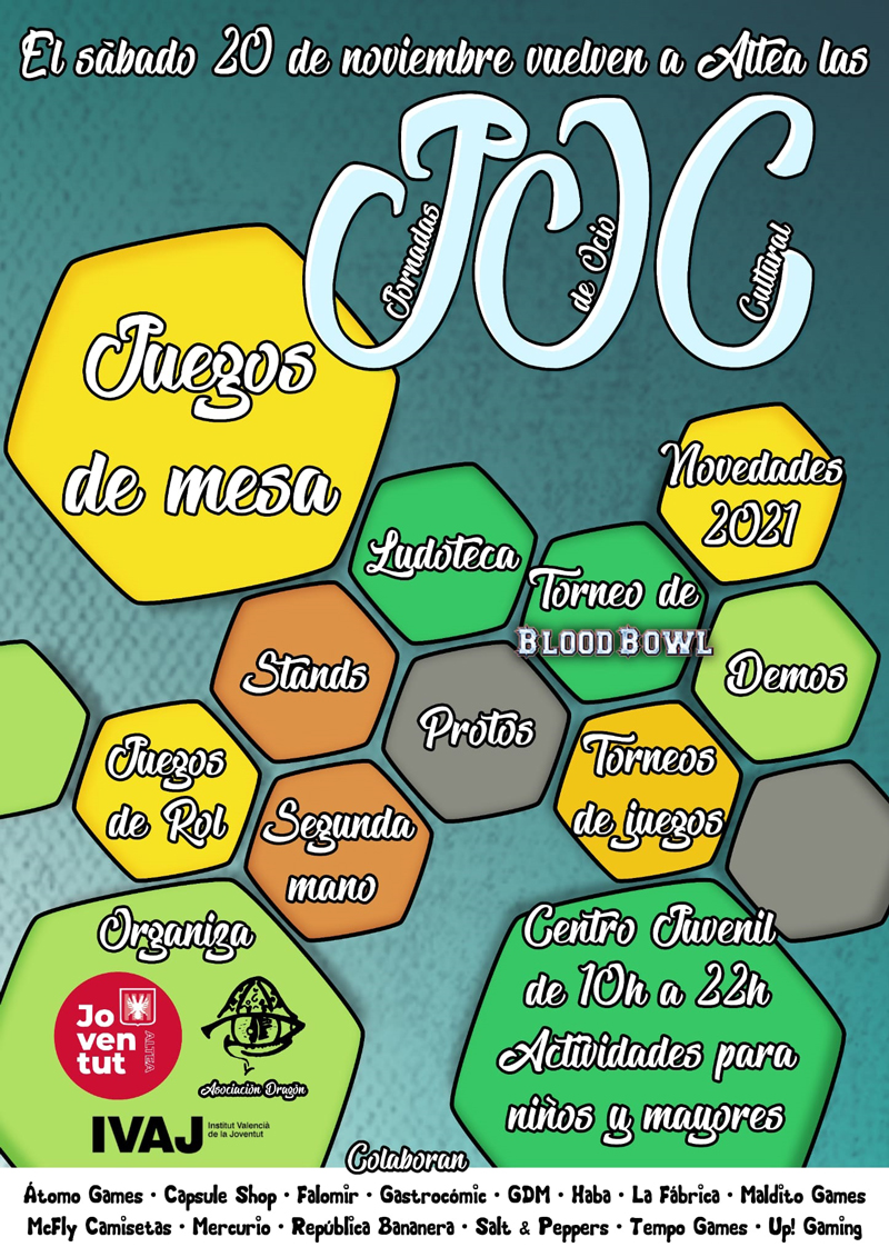 LA REGIDORIA DE JOVENTUT POSA EN MARXA UN NOU ESDEVENIMENT, UNES JORNADES D’OCI CULTURAL AQUEST DISSABTE DIA 20 AL CENTRE JUVENIN